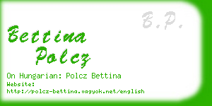 bettina polcz business card